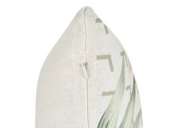 Beliani Beige Koristetyyny Vihrea Lehtikuvio 45 X 45 Cm 2 Kpl Rhapis Best Sale