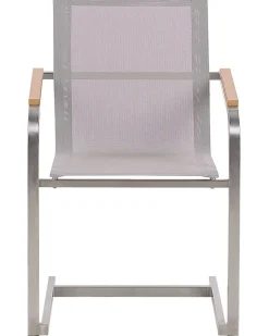 Beliani Beige Puutarhatuoli Setti 4 Kpl Cosoleto Flash Sale