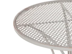 Beliani Bistropoyta Metalli Harmaa 71 Cm Cilento Store