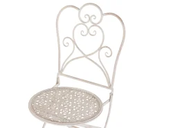 Beliani Bistropoytasetti Rauta Beige Trieste Best Sale