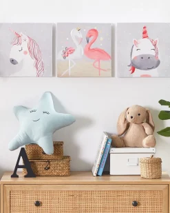 Beliani Canvas-Taulu Monivarinen 30 X 30 Cm 3 Kpl Timia Store