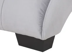 Beliani Divaani Bluetooth-Kaiuttimella Ja Usb-Portilla Sametti Harmaa Simorre New