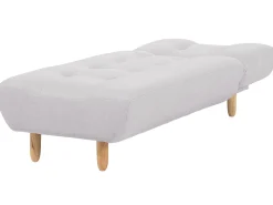 Beliani Divaani Kangas Vaaleanharmaa Alsten Hot