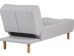 Beliani Divaani Kangas Vaaleanharmaa Alsten Hot