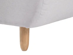 Beliani Divaani Kangas Vaaleanharmaa Alsten Hot