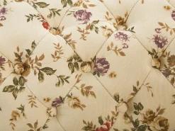 Beliani Divaani Kangas Vasenk. Beige Kukkakuvio Nimes Best