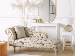 Beliani Divaani Kangas Vasenk. Kukkakuvio Nimes Flash Sale