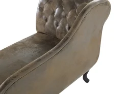 Beliani Divaani Keinomokkanahka Oikeak. Ruskea Nimes Cheap