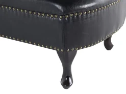 Beliani Divaani Keinonahka Oikeak. Musta Nimes Best Sale