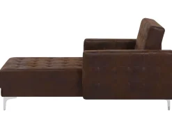 Beliani Divaani Keinonahka Ruskea Aberdeen Online