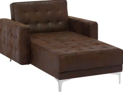 Beliani Divaani Keinonahka Ruskea Aberdeen Online