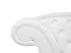 Beliani Divaani Keinonahka Vasenk. Valkoinen Lattes Online