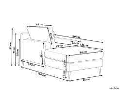 Beliani Divaani Sametti Laivastonsininen Gueret Online