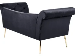 Beliani Divaani Sametti Musta Nantilly Store