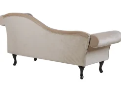 Beliani Divaani Sametti Oikeak. Beige Lattes Discount