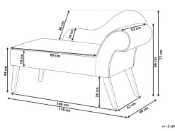 Beliani Divaani Sametti Oikeak. Keltainen Biarritz Clearance
