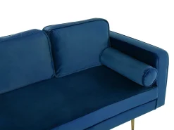 Beliani Divaani Sametti Oikeak. Laivastonsininen Miramas Sale