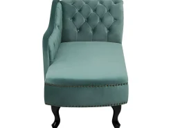 Beliani Divaani Sametti Oikeak. Mintunvihrea Nimes Clearance