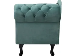 Beliani Divaani Sametti Oikeak. Mintunvihrea Nimes Clearance