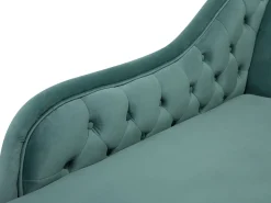 Beliani Divaani Sametti Oikeak. Mintunvihrea Nimes Clearance