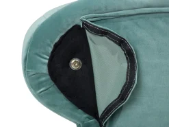 Beliani Divaani Sametti Oikeak. Mintunvihrea Nimes Clearance