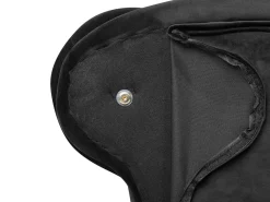 Beliani Divaani Sametti Oikeak. Musta Nimes New