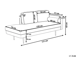 Beliani Divaani Sametti Oikeak. Oranssi Miramas Best Sale