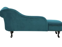 Beliani Divaani Sametti Oikeak. Sinivihrea Nimes Best Sale