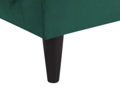 Beliani Divaani Sametti Oikeak. Smaragdinvihrea Luiro Clearance