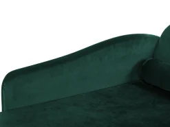 Beliani Divaani Sametti Oikeak. Smaragdinvihrea Luiro Clearance