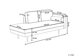 Beliani Divaani Sametti Oikeak. Tummanpunainen Miramas Hot