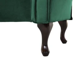 Beliani Divaani Sametti Oikeak. Tummanvihrea Lattes Sale