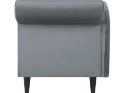 Beliani Divaani Sametti Oikeak. Vaaleanharmaa Luiro Flash Sale