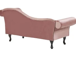 Beliani Divaani Sametti Oikeak. Vaaleanpunainen Lattes Hot