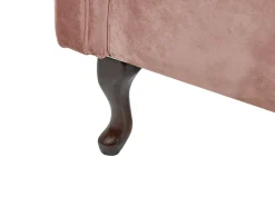 Beliani Divaani Sametti Oikeak. Vaaleanpunainen Lattes Hot