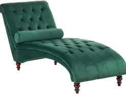 Beliani Divaani Sametti Tummanvihrea Muret Shop