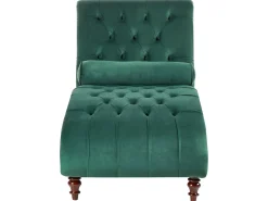 Beliani Divaani Sametti Tummanvihrea Muret Shop