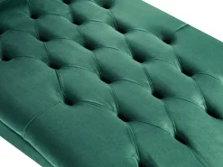 Beliani Divaani Sametti Tummanvihrea Muret Shop