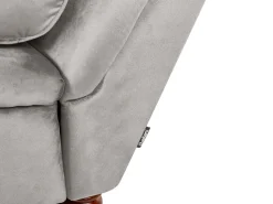 Beliani Divaani Sametti Vaaleanharmaa Muret Shop