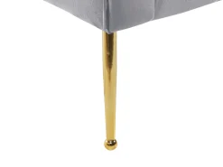 Beliani Divaani Sametti Vaaleanharmaa Nantilly New