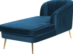 Beliani Divaani Sametti Vasenk. Laivastonsininen Allier Sale