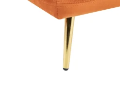 Beliani Divaani Sametti Vasenk. Oranssi Gonesse Best Sale