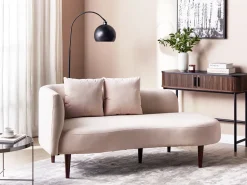 Beliani Divaani Sametti Vasenk. Pastellipinkki Chaumont Fashion