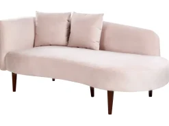 Beliani Divaani Sametti Vasenk. Pastellipinkki Chaumont Fashion