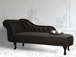 Beliani Divaani Sametti Vasenk. Tummanruskea Nimes Flash Sale