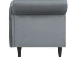 Beliani Divaani Sametti Vasenk. Vaaleanharmaa Luiro Discount