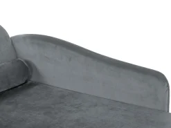 Beliani Divaani Sametti Vasenk. Vaaleanharmaa Luiro Discount