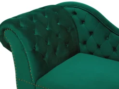 Beliani Divaani Sametti Vasenk. Vihrea Nimes Store