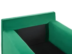 Beliani Divaani Sametti Vihrea Gueret New