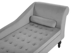 Beliani Divaani Säilytystilalla Sametti Vaaleanharmaa Pessac Online